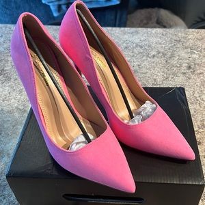Unworn Fashion Nova hot pink heels